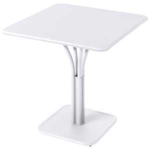 Bílý kovový stůl Fermob Luxembourg Pedestal 71 x 71 cm