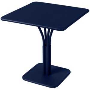 Tmavě modrý kovový stůl Fermob Luxembourg Pedestal 71 x 71 cm