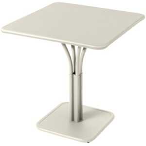 Světle šedý kovový stůl Fermob Luxembourg Pedestal 71 x 71 cm