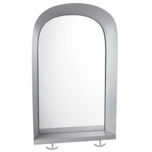 Nofred Šedé kovové zrcadlo Portal 57 x 35 cm