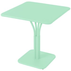 Opálově zelený kovový stůl Fermob Luxembourg Pedestal 71 x 71 cm