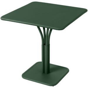 Tmavě zelený kovový stůl Fermob Luxembourg Pedestal 71 x 71 cm