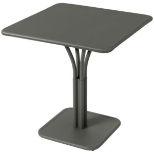 Šedozelený kovový stůl Fermob Luxembourg Pedestal 71 x 71 cm