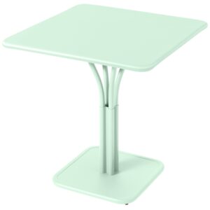 Mátově zelený kovový stůl Fermob Luxembourg Pedestal 71 x 71 cm