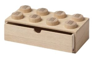 Světlý dubový úložný box LEGO® Wood 32 x 15 cm